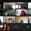 Students and instructors in a GASC Zoom session.